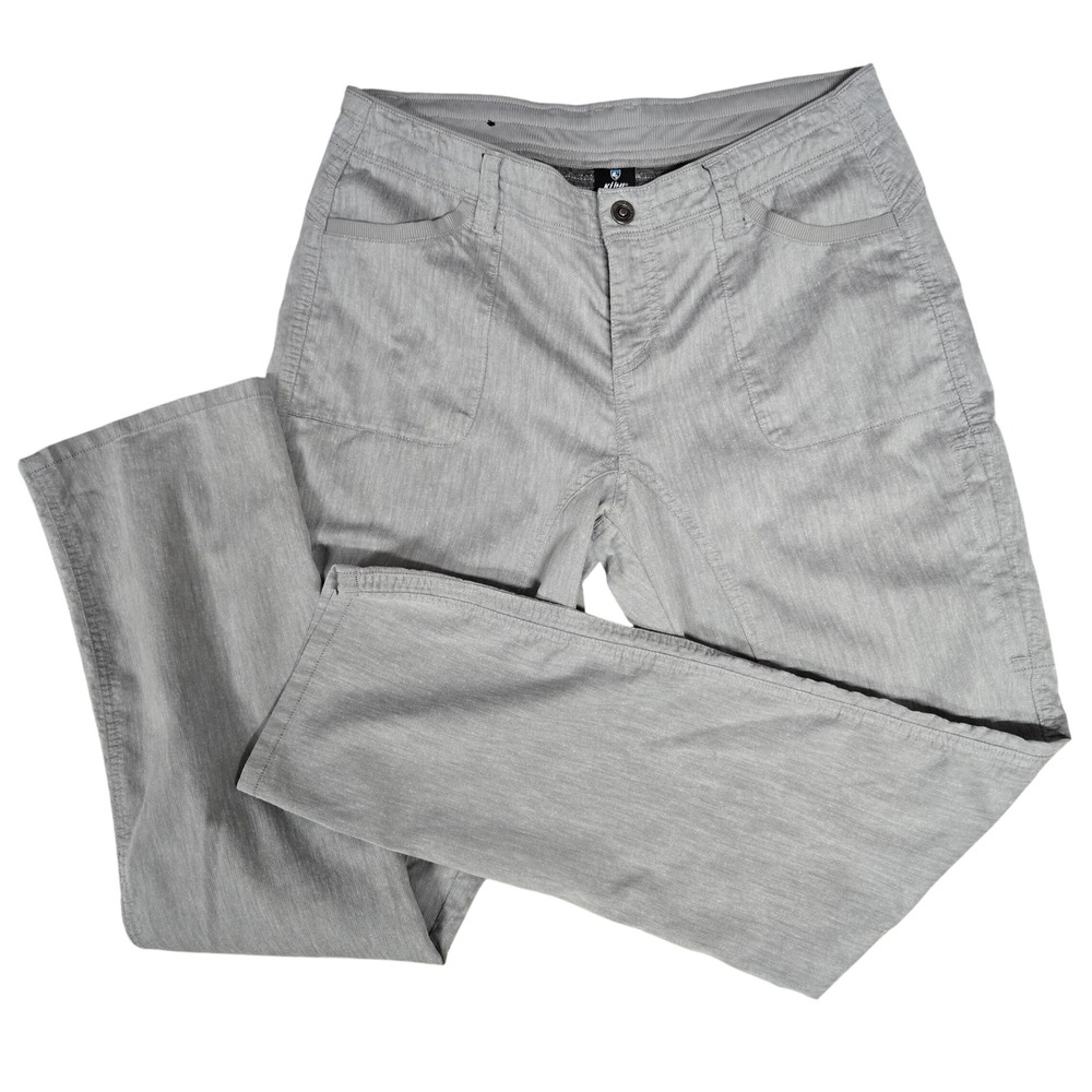 Kuhl Freeflex Grey Straight Leg Hiking Outdoor Pants Womens Size 12 Regular